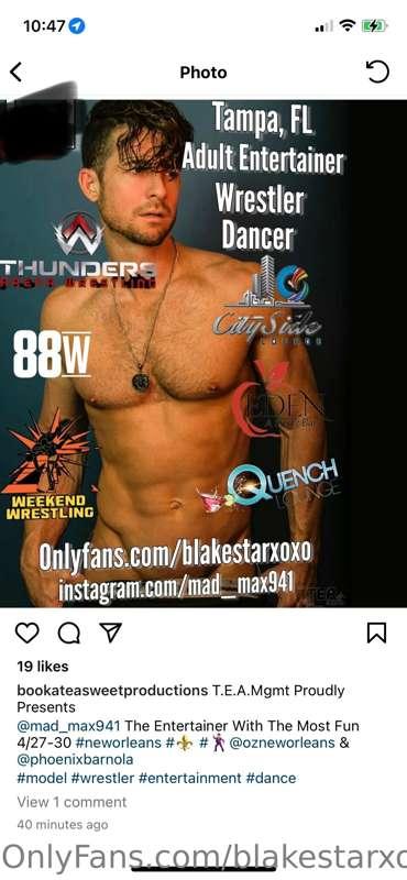 New Orleans 🕺 dancer tour !! April 26 to may 1st catch me on..