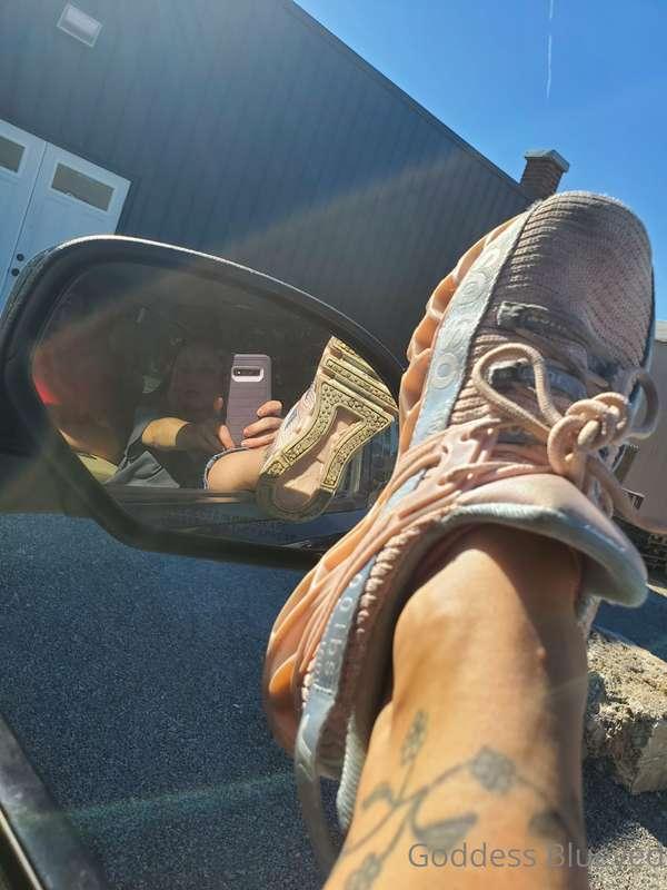 Feet treat! Tip big I want a pedi for these perfect tired fe..