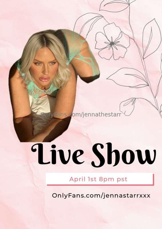 Tomorrow night on my VIP @jennastarrxxx 