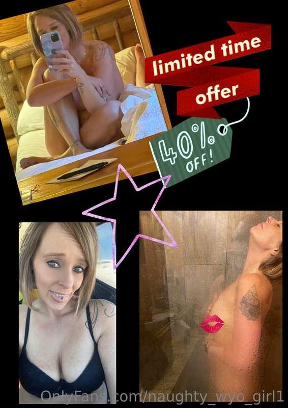 40% off VIP access 💋

https://onlyfans.com/naughty_wyo_girl