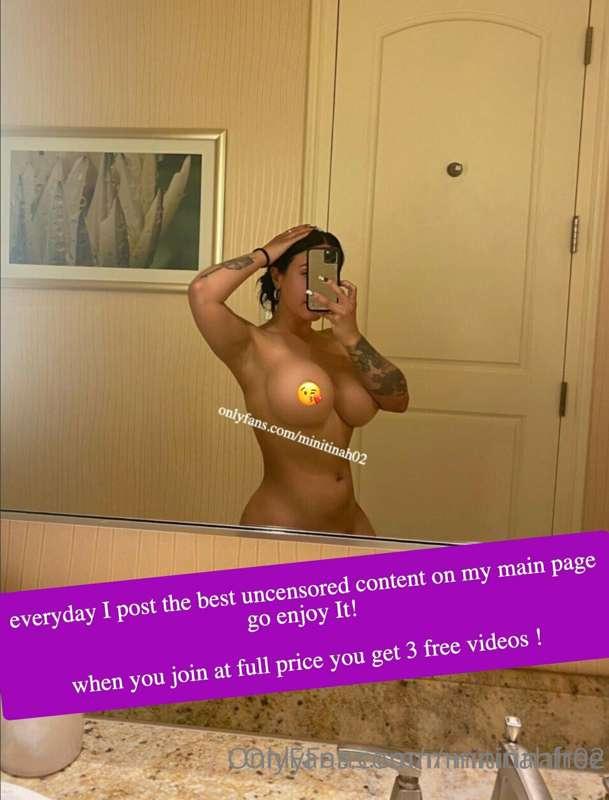 posts like this uncensored on my main page! @minitinah02