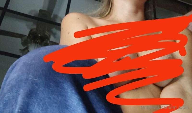 A new video is coming, playing with my tits full of semen, w..