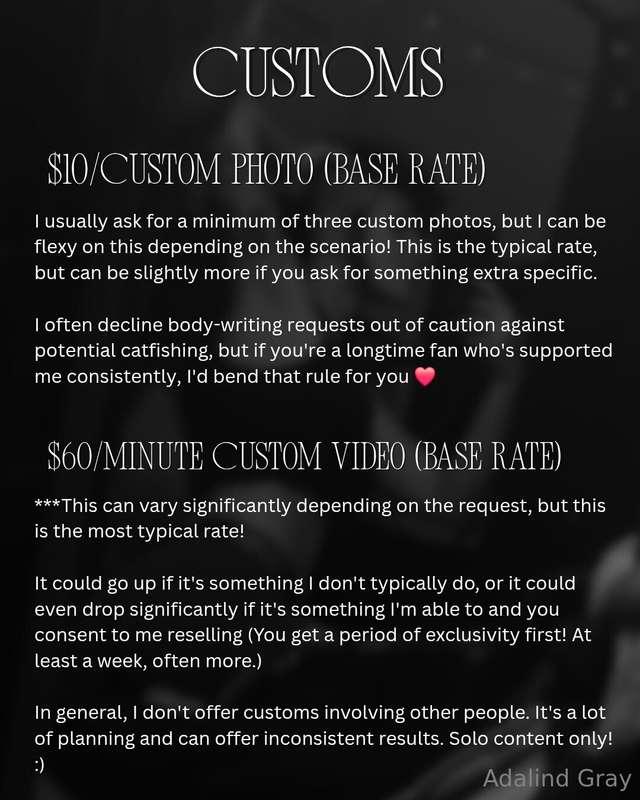 CUSTOM CONTENT REQUESTS ARE OPEN!!Just send me a DM to get s..