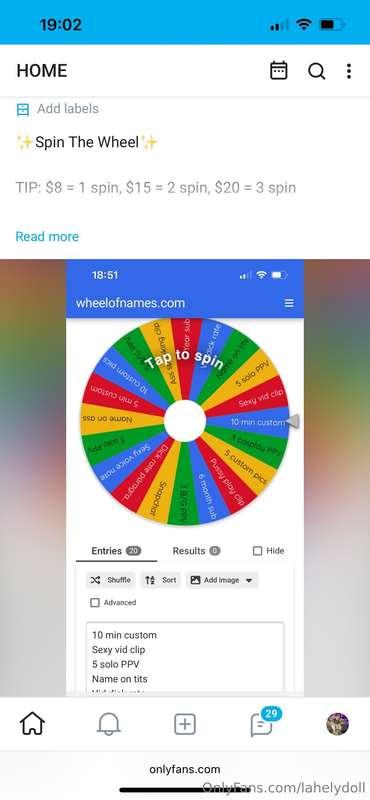 ✨Spin The Wheel✨Plenty of hot prizes up for grabs on @laheld..