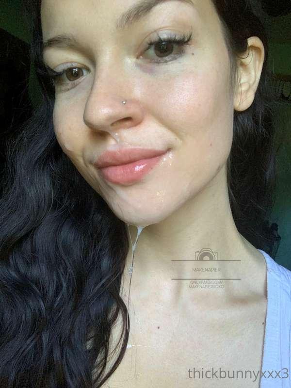 I took his nut on my face :)