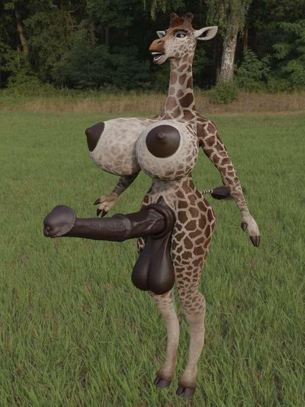 Giraffe with Fur WIP