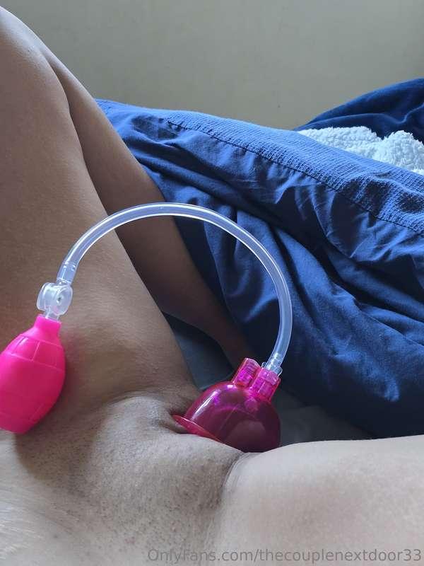 Had the pussy pump on last night before getting fucked 🙈 Who..