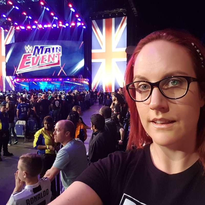 At the o2 arena last week for wwe raw i and my signs where a..