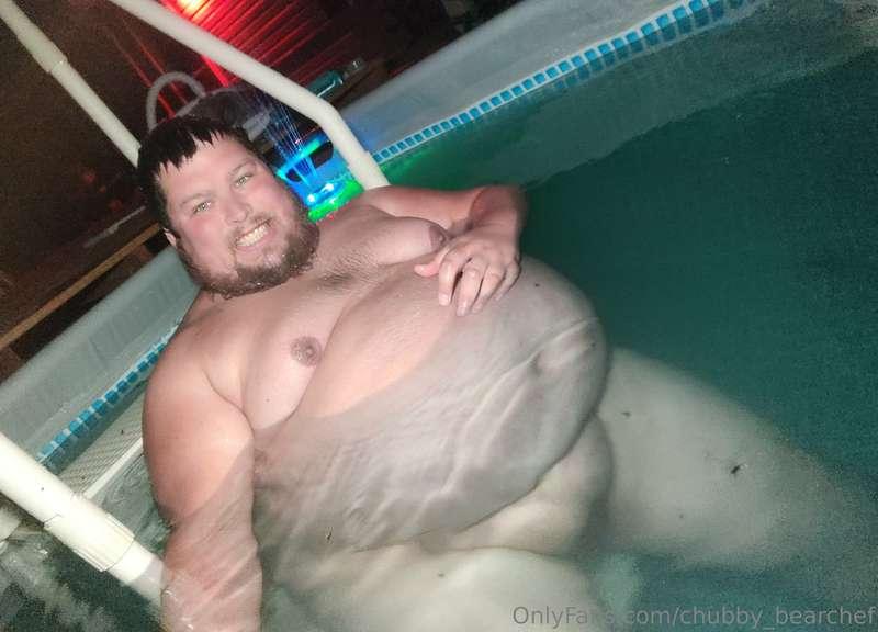 Late night swim