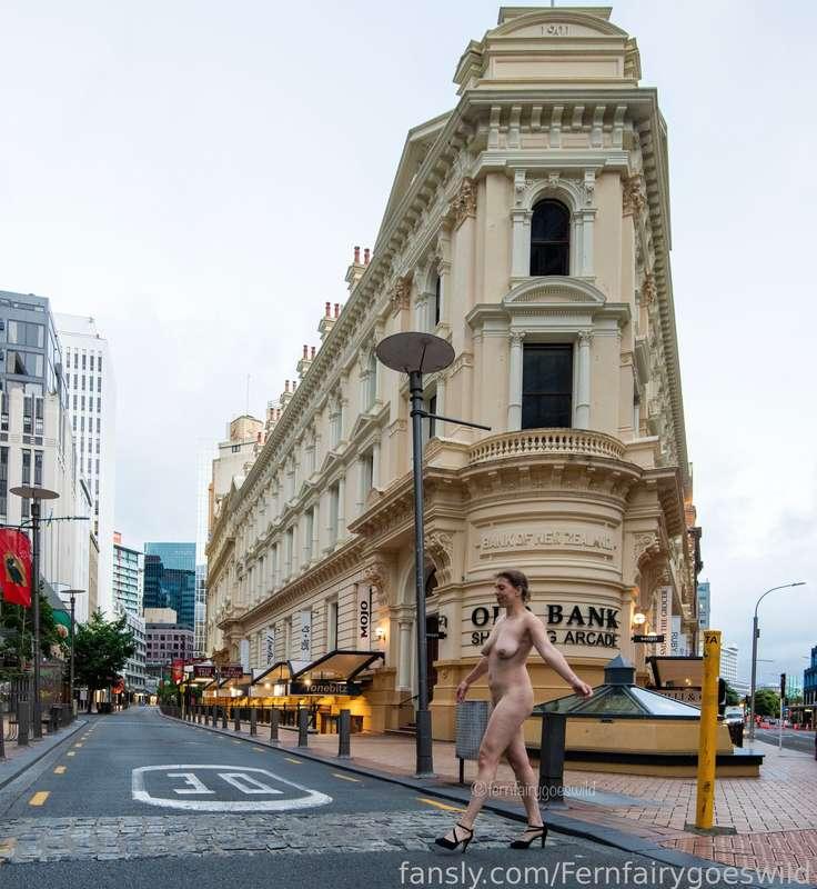 and here is one from the side crossing the road..... 

#public #publicnudity #exhibitionist #nudist #classy #artistic #boobs #naked #outdoors