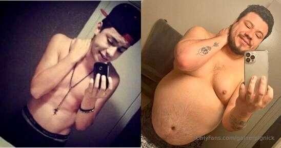 Left: 140lbs Right: 306lbs 
I’m much bigger than that now🐷