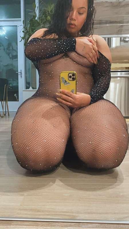 Come and see what's under these "NAUGHTY FISHNETS" in your m..