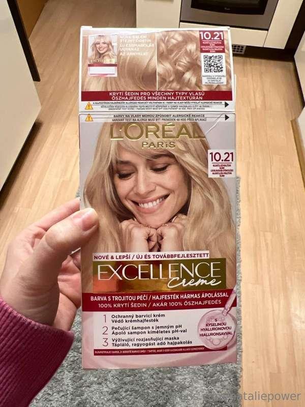 I'm gonna dye my hair! Wanna see the result tomorrow? 