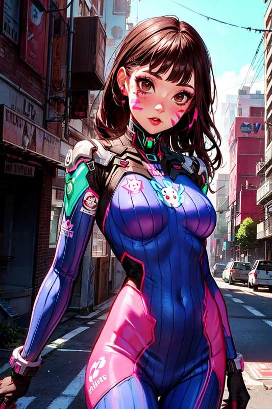 D.Va　通常、ブラック・キャット、水着、下着、s●x 89枚