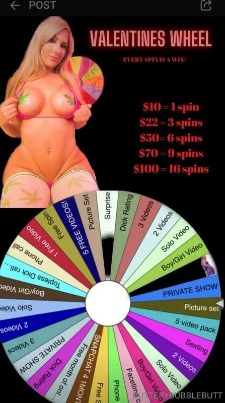✨ tip under the wheel to spin in!! **right after; you’ll rec..