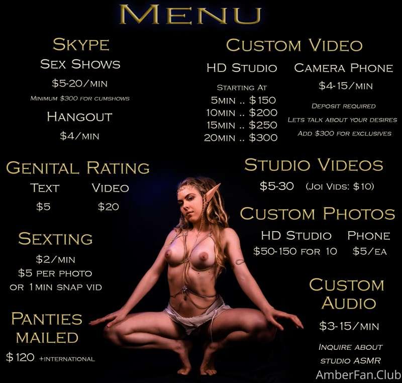 Updated Menu! Even if you're just curious about my offerings..