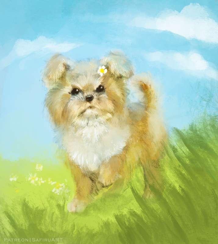 Lil doggy (random art)