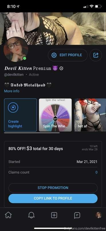 ONLY $3 For My Premium for the First 10 🥵🖤💕💕

onlyfans.com/d..