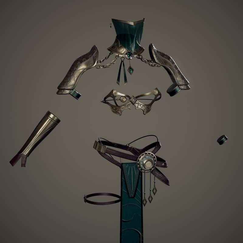 Free Models - Bladedancer Mercenary Armor and X-Ray mesh