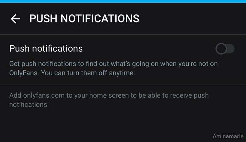 I’m trying to turn on my push notifications so I can get bet..