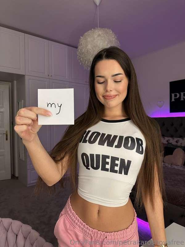 Yes I am the blowjob queen😈💦