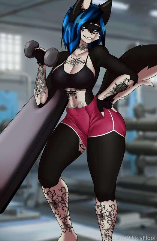 Lil Workout~
#FYP #Furry #Tits #tattoos #gym 