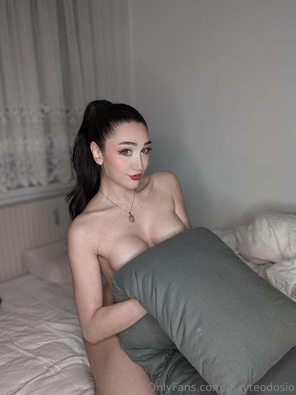 are you jealous with my pillow? 😛