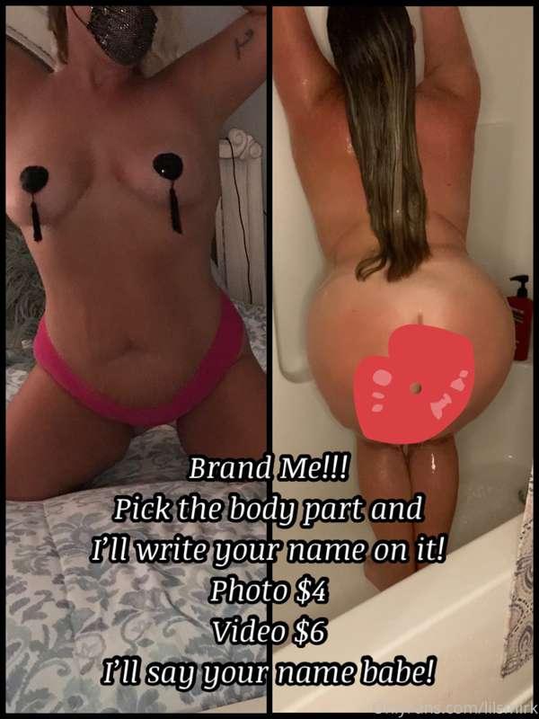 Brand me with your name anywhere!