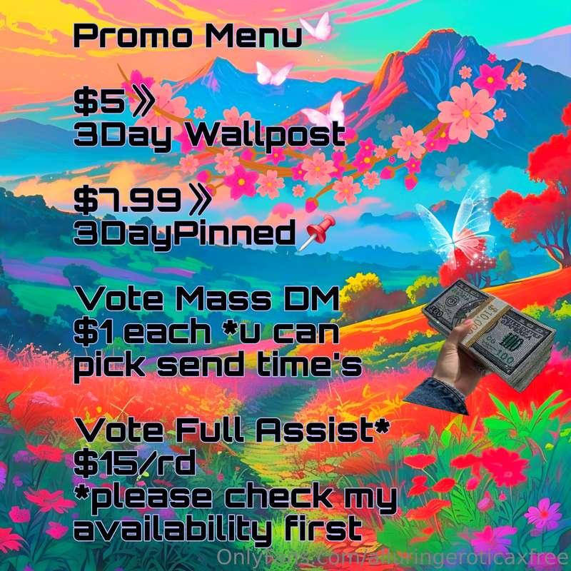 ☆☆ Promo with me ☆☆♡Limited 🫳offering♡》》》$$ Tip Post to purc..