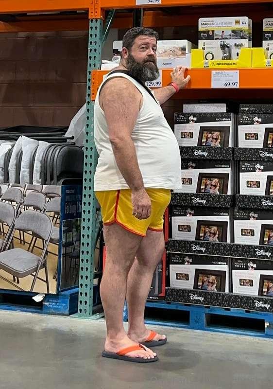 Your friendly neighborhood Costco Dad is dressed slutty and ..