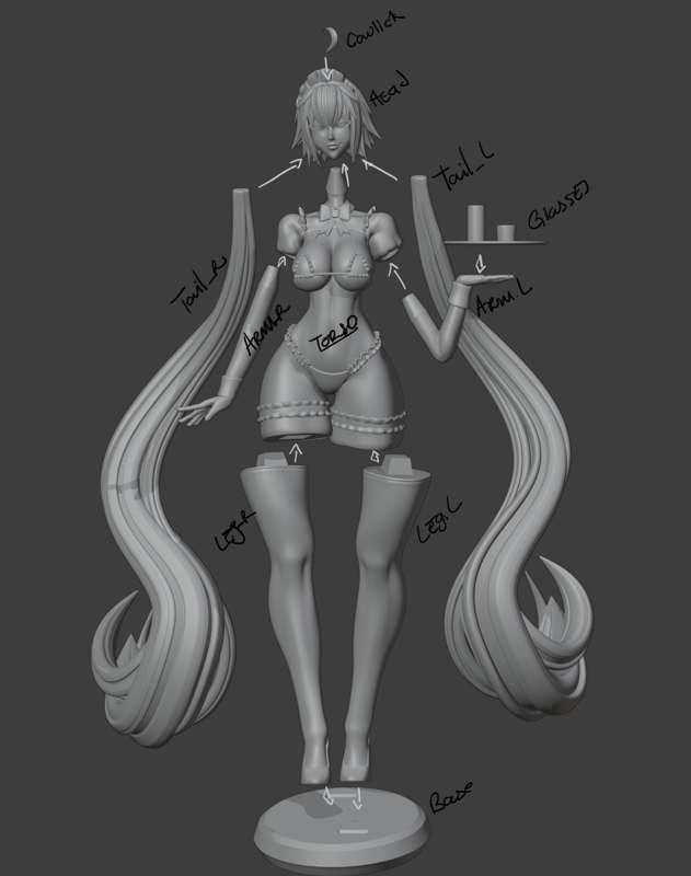 Maid Jeanne STL