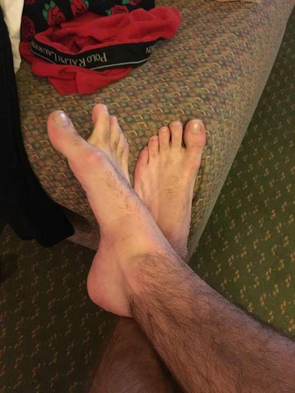 Sweaty feet after the gym