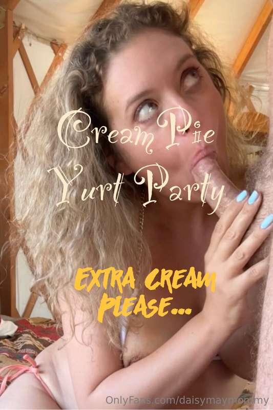 I love getting creampies in my yurt. But to make sure I get ..