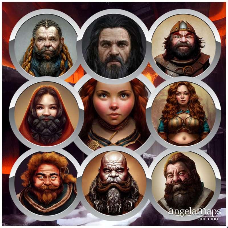 76 Dwarf tokens