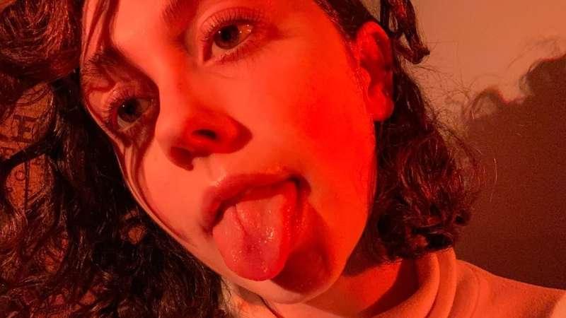 ASMR SOFT lens licking with biting, kisses, teeth chattering, and tongue swirls (mouth sounds)
