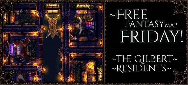 {Free Fantasy Map Friday: The Gilbert Residents} 40x40