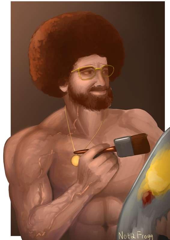 Giga Chad Bob Ross