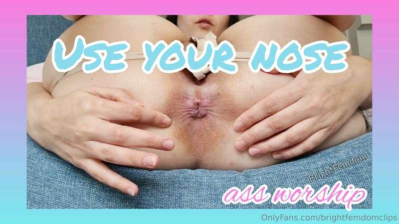 Use Your Nose - Ass Worship  It's your favorite time of day ..