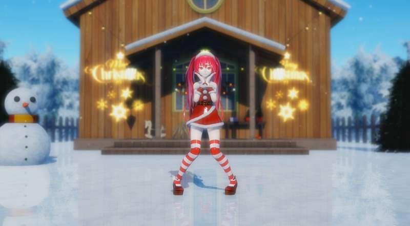 4K UHD 【MMD R-18】 好き！雪！本気マジック - Miku Santa
