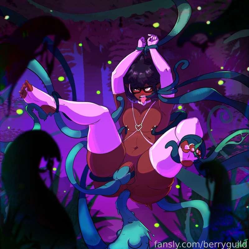 New sexy berry art by MicroAntisocial for a my next ASMR project! Guess what it’s about~!😘💖🦑 #hentai #solo #nsfw #femboy #elf #tentacles