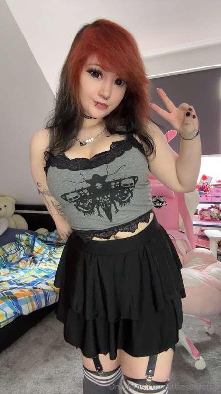 The skirt stays on 🙊🖤🥵