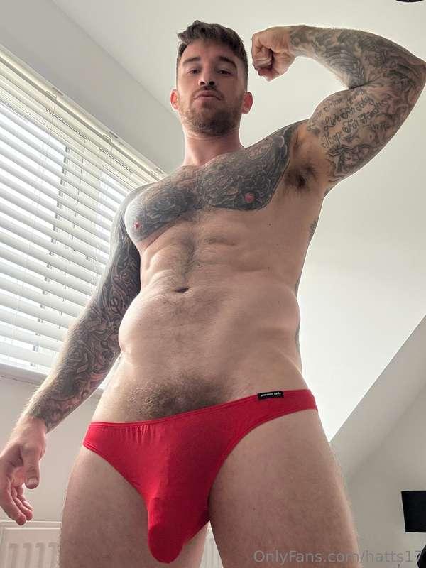 Stuffing it all into my new briefs! 🤪
