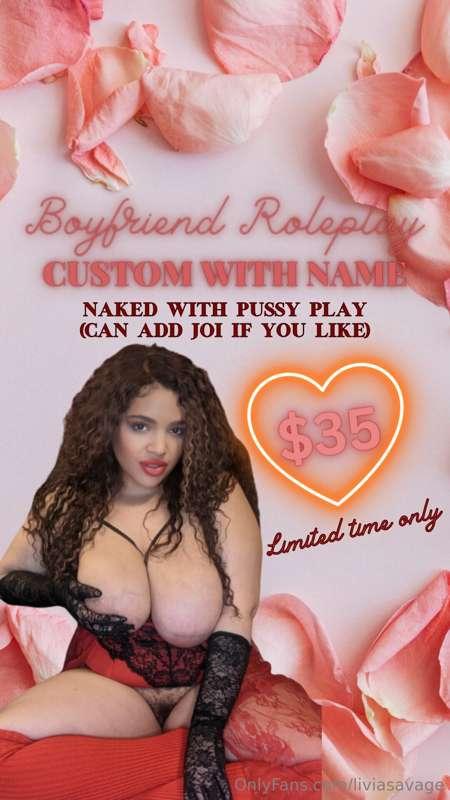 BOYFRIEND ROLEPLAY CUSTOMS WITH NAME 🙈😍🥰 (I CAN ADD JOI IF Y..