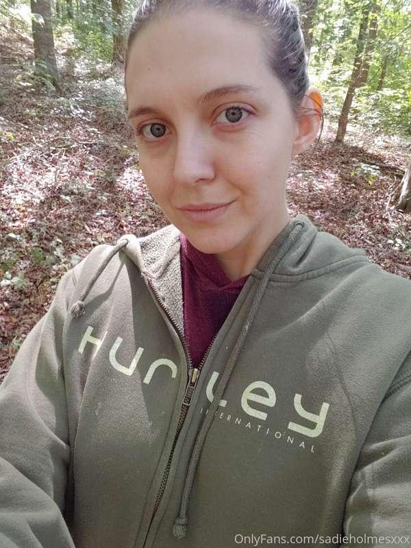 I went hiking today & there were people around, but I #flash..