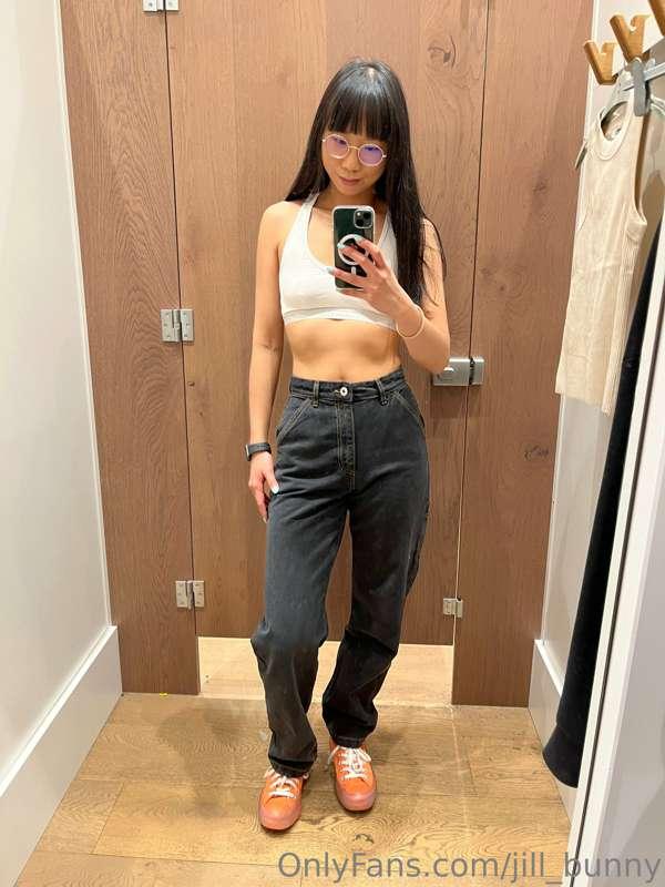 Trying on outfits but I liked my birthday suit the most :P