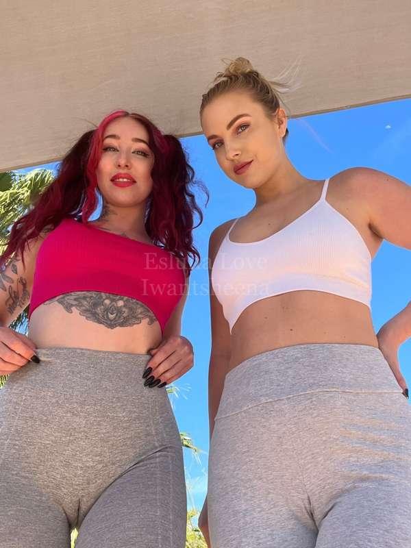 Our leggings are so tight 😈

with @iwantsheena