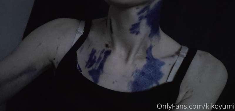 Enjoy my stained skin. Note to self not a good idea to do al..