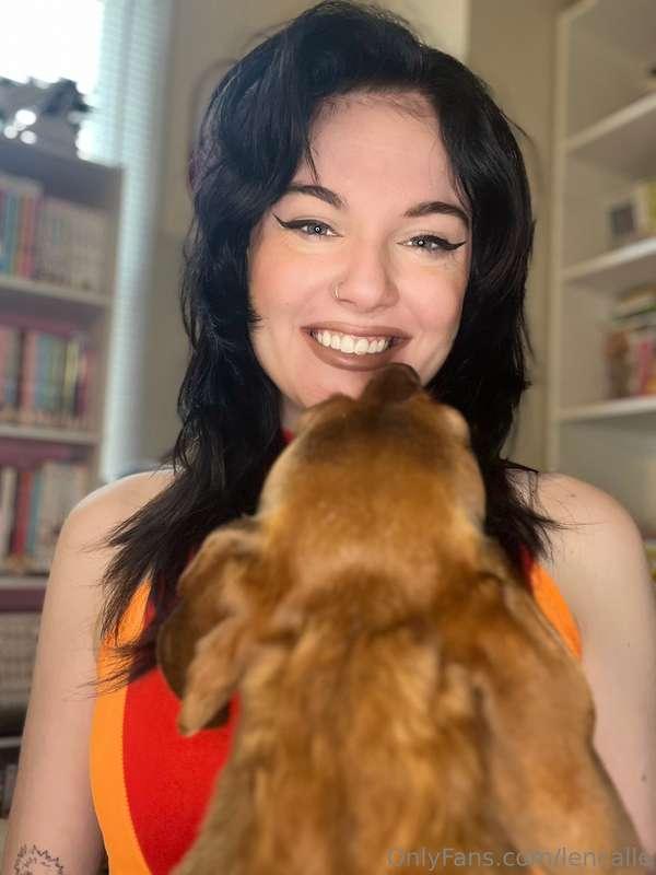 Here’s a cute picture I was taking and my dog decided to joi..