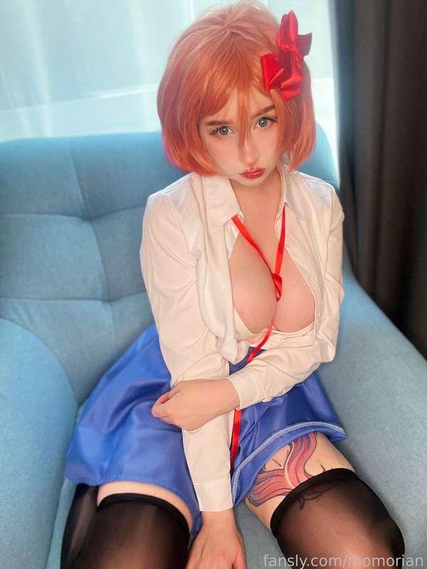 Notice me Senpai❤️ 
#cosplay #ddlc #free #dokidoki #sayeri #anime #egirl #daddysgirl #fyp #bigtits