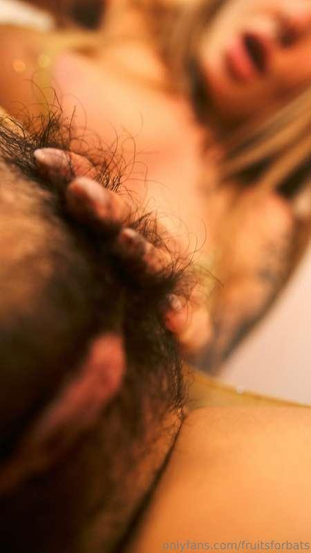 **22 extreme close- up photos**
 Here’s my hairy pussy and a..